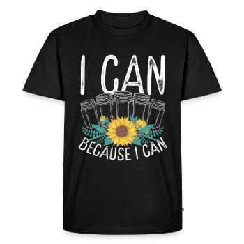 Canning Season Shelf Space Food Homesteading - Men's Premium Organic T-Shirt - black - Front - Nico (187cm)