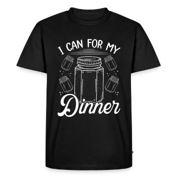 Canning Season Homestead Je peux pour mon dîner Nourriture - T-shirt Premium bio Homme - noir - Devant - Nico (187cm)