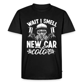 Peintre de voiture automobile Pulvérisateur de véhicule de couleur de voiture - T-shirt Premium bio Homme - noir - Devant - Nico (187cm)
