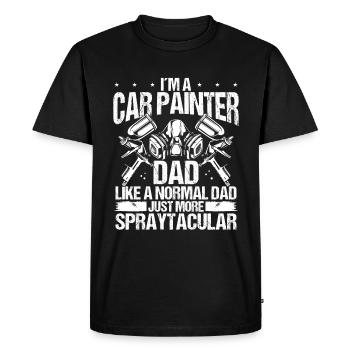 Pulvérisateur de véhicule Automobile Voiture Peinture Véhicule - T-shirt Premium bio Homme - noir - Devant - Nico (187cm)