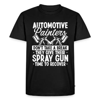 Automobile Peinture de voiture Detailer Spraygun Véhicule - T-shirt Premium bio Homme - noir - Devant - Nico (187cm)