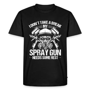 Automobile Peinture de voiture Spraygun Detailer Véhicule - T-shirt Premium bio Homme - noir - Devant - Nico (187cm)