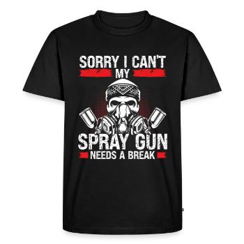Automotive Car Painting Spraygun Break Vehicle - Men's Premium Organic T-Shirt - black - Front - Nico (187cm)