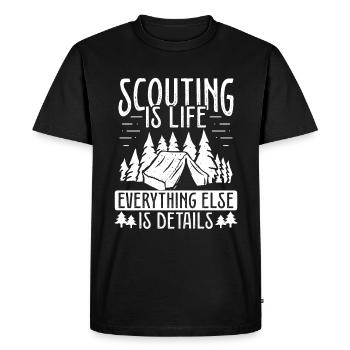 Scouting Girl Scout Leader Boy Scout Scouting Tour - Men's Premium Organic T-Shirt - black - Front - Nico (187cm)