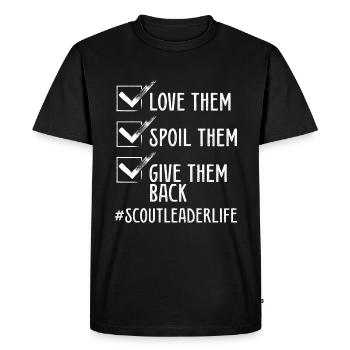 Scouting Girl Scout Leader Scout Scouting Tours - Men's Premium Organic T-Shirt - black - Front - Nico (187cm)