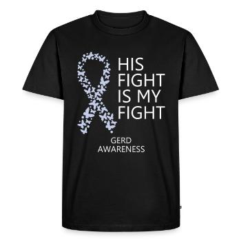 Gerd Ribbon Mois Son combat est mon combat - T-shirt Premium bio Homme - noir - Devant - Nico (187cm)