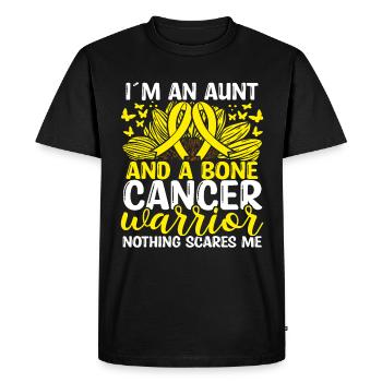 Cancer des os Mois du ruban Mouvement Tante - T-shirt Premium bio Homme - noir - Devant - Nico (187cm)