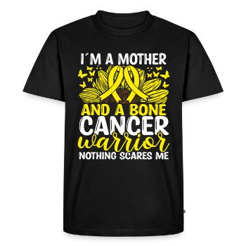 Cancer des os Mois du ruban Mouvement Maman Mère - T-shirt Premium bio Homme - noir - Devant - Nico (187cm)