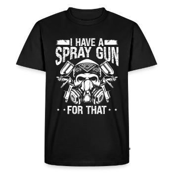 Painting I have a Spray Gun for that Car Painter - Men's Premium Organic T-Shirt - black - Front - Nico (187cm)