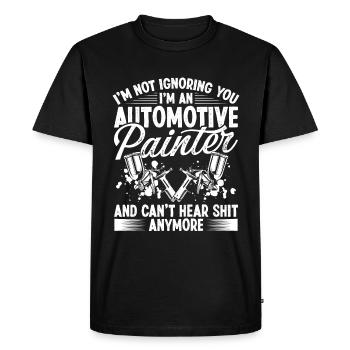 Technicien de carrosserie Peinture Détaillant de voiture - T-shirt Premium bio Homme - noir - Devant - Nico (187cm)