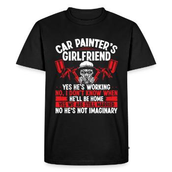 Autobody Girlfriend Car Detailer Auto Painting - T-shirt Premium bio Homme - noir - Devant - Nico (187cm)