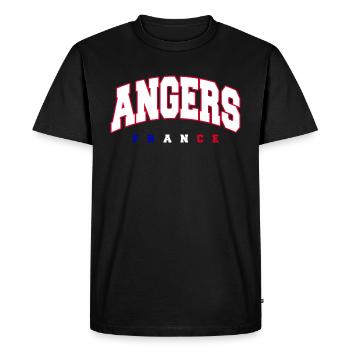 Angers - T-shirt Premium bio Homme - noir - Devant - Nico (187cm)