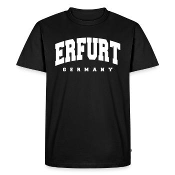 Erfurt - T-shirt Premium bio Homme - noir - Devant - Nico (187cm)