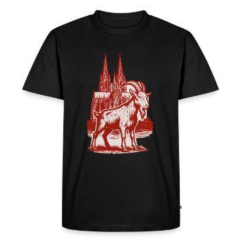 Cologne Geissbock - Men's Premium Organic T-Shirt - black - Front - Nico (187cm)