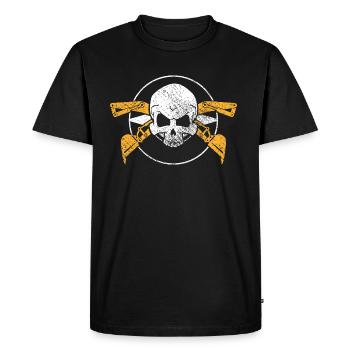 Construction de gala d'emploi de travail d'opérateur de machine d'excavatrice - T-shirt Premium bio Homme - noir - Devant - Nico (187cm)