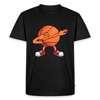 Basketball dabbing - Men's Premium Organic T-Shirt - black - Front - Nico (187cm)