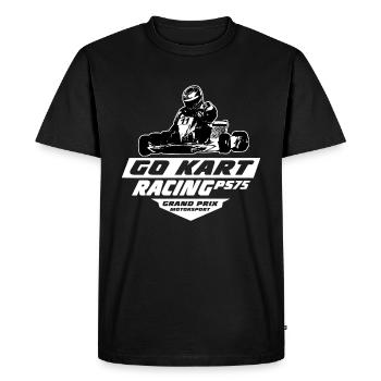 Karting - GoKart - Kart - Kart Racer - T-shirt Premium bio Homme - noir - Devant - Nico (187cm)