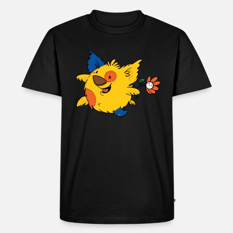 Wochenend-Vibes, Dibadoo und Blume - Männer Premium Bio T-Shirt - Schwarz