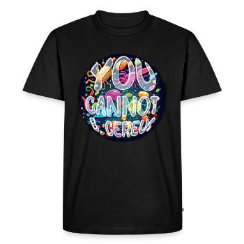 Microbiologie Microbiologiste Vous ne pouvez pas B Cereus - T-shirt Premium bio Homme - noir - Devant - Nico (187cm)