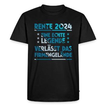 Retirement 2024 Legend Farewell Gift Farewell - Men's Premium Organic T-Shirt - black - Front - Nico (187cm)