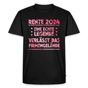 Retirement 2024 Pensioner Farewell Gift Farewell - Men's Premium Organic T-Shirt - black - Front - Nico (187cm)