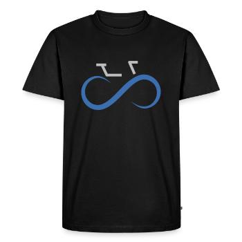 Road Bike Bicycle Infinity Bike Biking - Men's Premium Organic T-Shirt - black - Front - Nico (187cm)