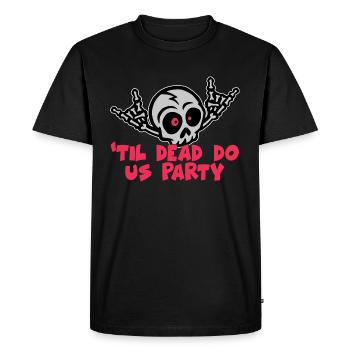 Til Death Do Us Party Bride Skeleton - Men's Premium Organic T-Shirt - black - Front - Nico (187cm)