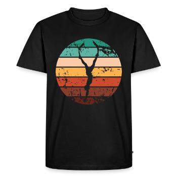 Plongée sous-marine avec un souffle plongée apnée - T-shirt Premium bio Homme - noir - Devant - Nico (187cm)