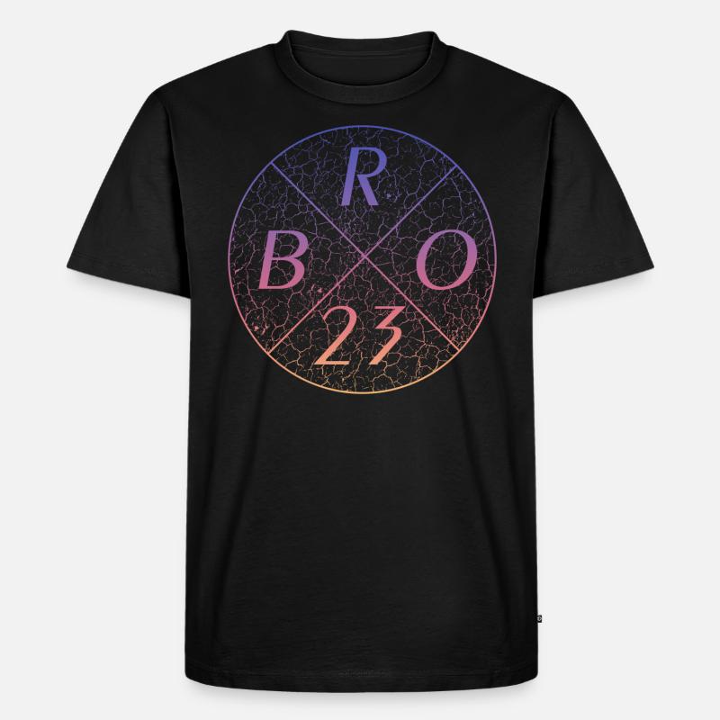 Bro 23 - Männer Premium Bio T-Shirt - Schwarz