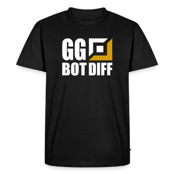 GG Bot Diff Gamer Gaming - T-shirt Premium bio Homme - noir - Devant - Nico (187cm)