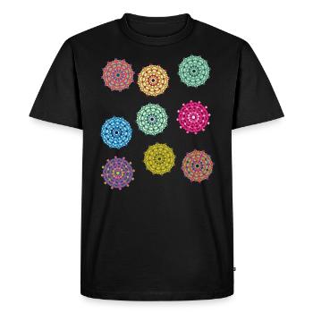 Modèle d'amibe - T-shirt Premium bio Homme - noir - Devant - Nico (187cm)