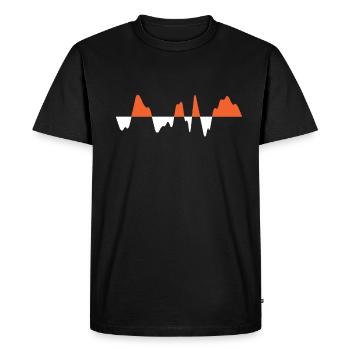 onde sonore - T-shirt Premium bio Homme - noir - Devant - Nico (187cm)