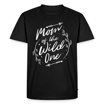 Mom Of The Wild One - Men's Premium Organic T-Shirt - black - Front - Nico (187cm)
