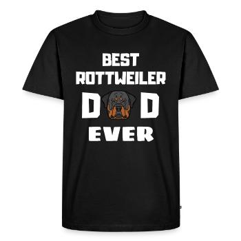 Best Rottweiler Dad of All Time Rottweiler - Men's Premium Organic T-Shirt - black - Front - Nico (187cm)