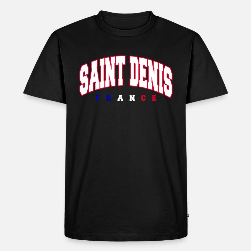 Saint Denis - Männer Premium Bio T-Shirt - Schwarz