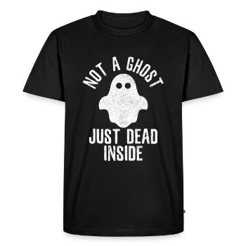 Fantôme fantôme halloween cadeau drôle - T-shirt Premium bio Homme - noir - Devant - Nico (187cm)