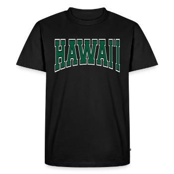 Hawaii - Men's Premium Organic T-Shirt - black - Front - Nico (187cm)