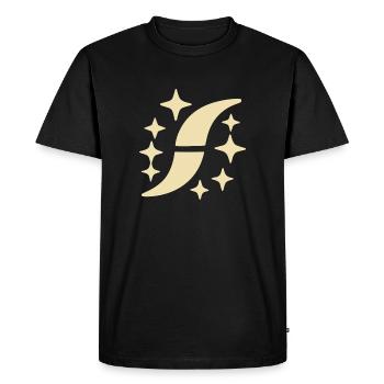 Abstract Star Sky Abstract Art - Men's Premium Organic T-Shirt - black - Front - Nico (187cm)