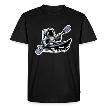 Kayak Astronaut Adventure Outdoor - Men's Premium Organic T-Shirt - black - Front - Nico (187cm)