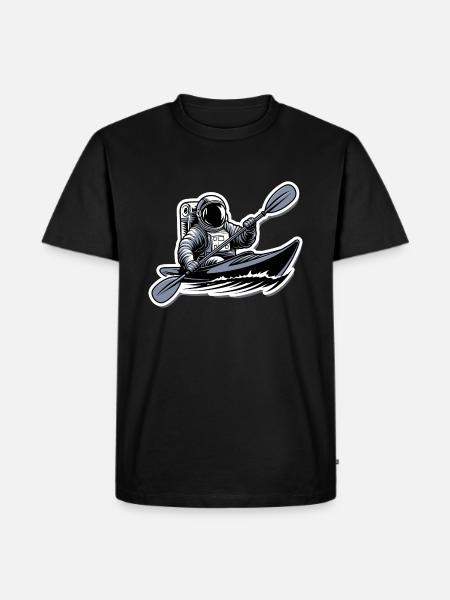 Kayak Astronaut Adventure Outdoor - Men's Premium Organic T-Shirt - black