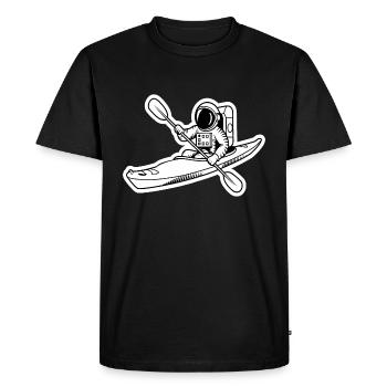 Kayak Astronaut Adventure Outdoor - Men's Premium Organic T-Shirt - black - Front - Nico (187cm)