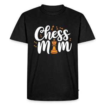 Chess Mom Chess Saying Quote - Men's Premium Organic T-Shirt - black - Front - Nico (187cm)