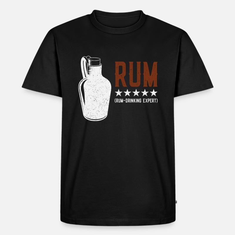Rum - Drinking Expert Rumtrinker - Men's Premium Organic T-Shirt - black