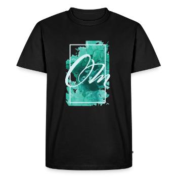Om cadeau Yoga de méditation de relaxation - T-shirt Premium bio Homme - noir - Devant - Nico (187cm)
