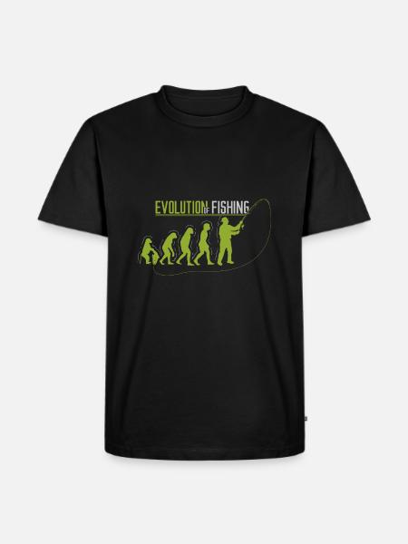 History of fishing - Men's Premium Organic T-Shirt - black