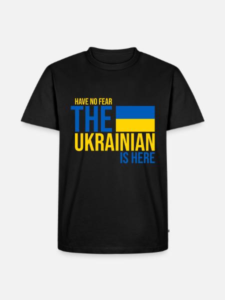 Ukraine - Männer Premium Bio T-Shirt - Schwarz