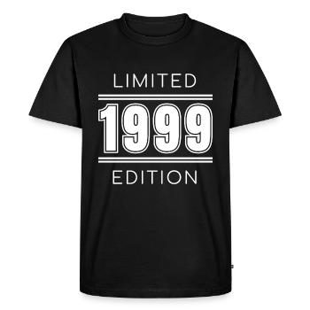 Année de naissance 1999 Anniversaire Cadeau Année Vintage - T-shirt Premium bio Homme - noir - Devant - Nico (187cm)