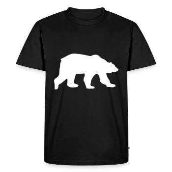 Polar Bear Gift Bear Conservation Animal Polar - Men's Premium Organic T-Shirt - black - Front - Nico (187cm)