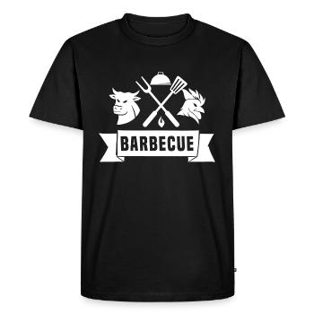 Barbecue - Men's Premium Organic T-Shirt - black - Front - Nico (187cm)