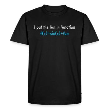 Funny Math Teacher Quote | Math Teacher Gifts - Men's Premium Organic T-Shirt - black - Front - Nico (187cm)